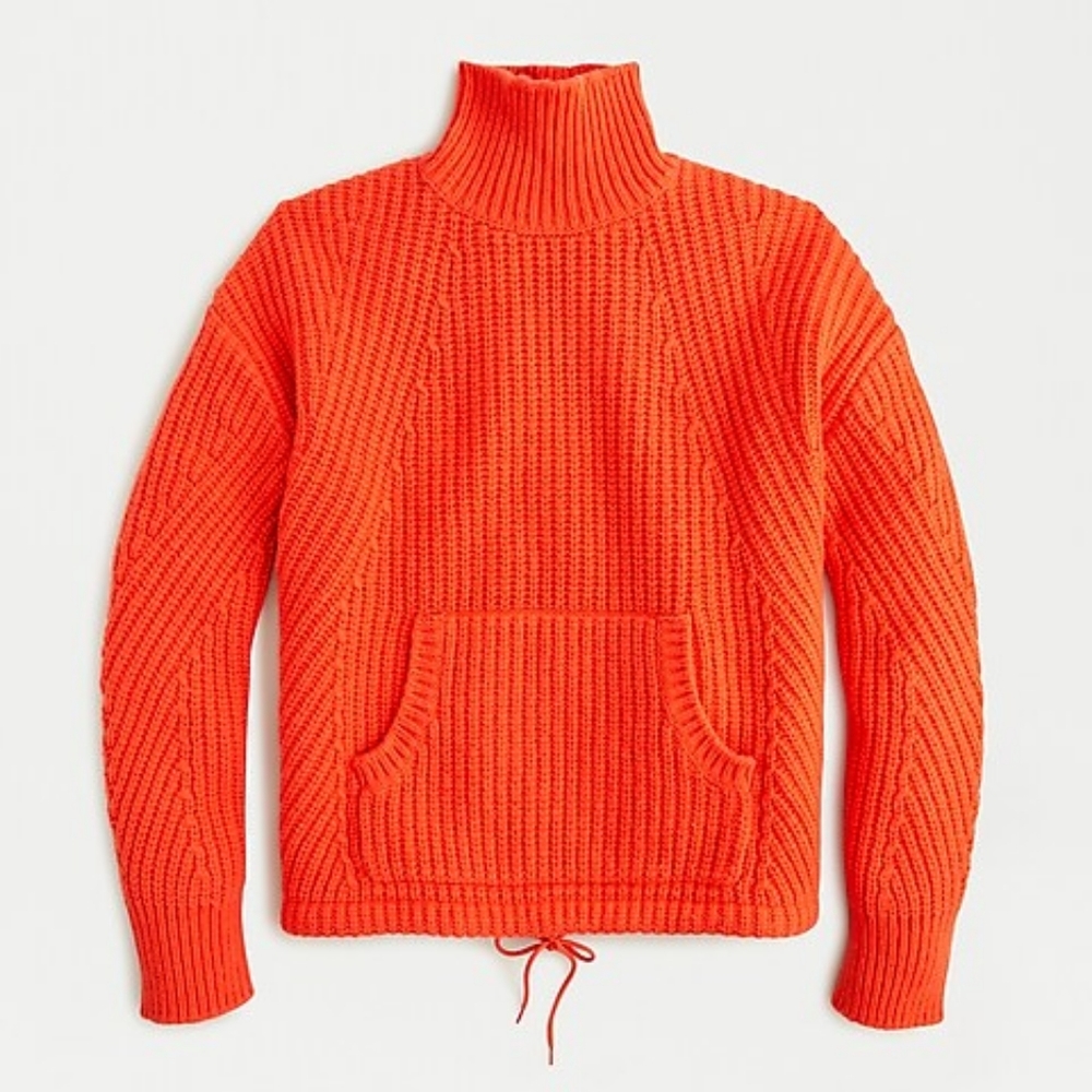 J.Crew Orange Turtleneck Sweater